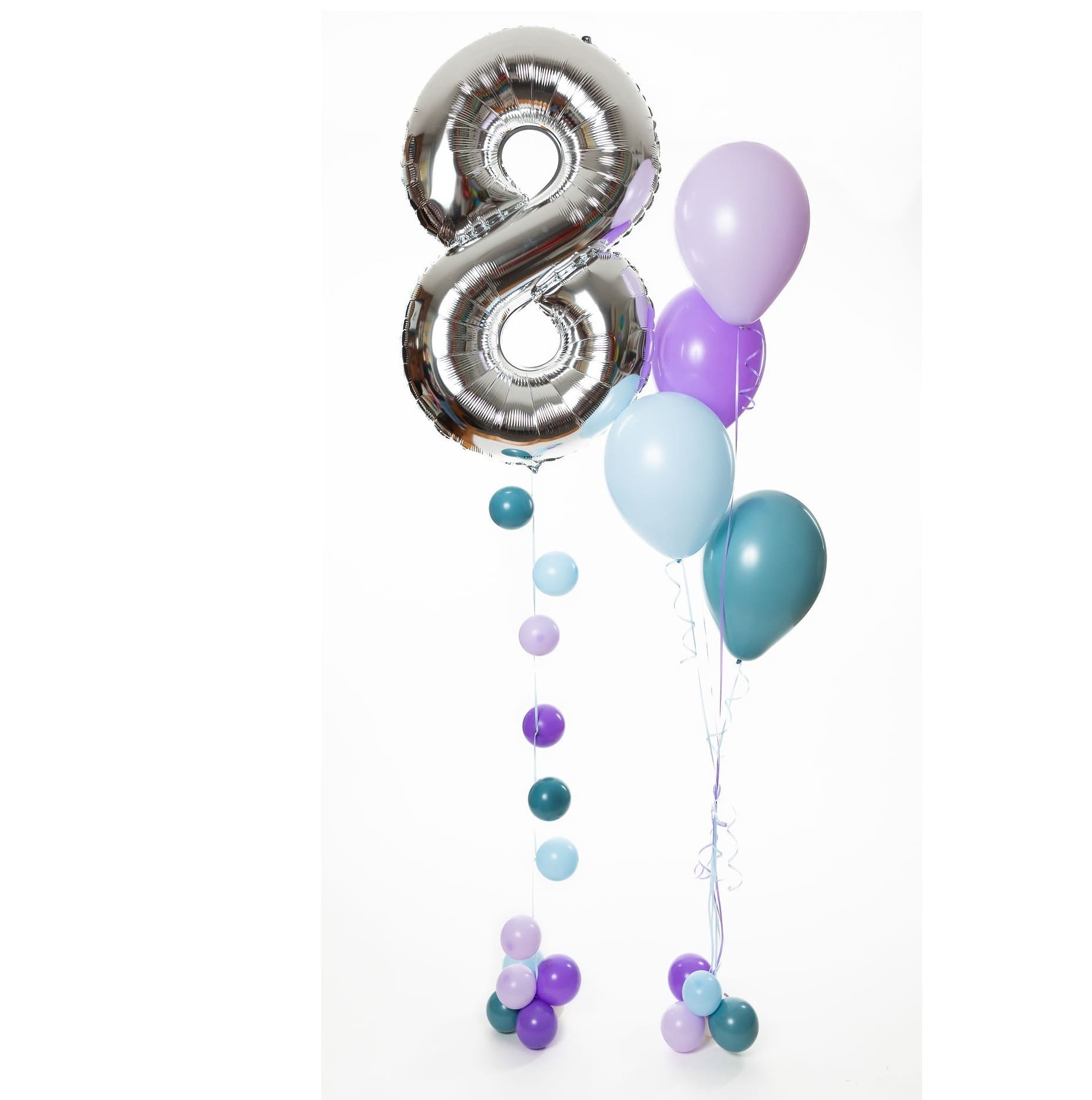 Fun Foil Balloon Number or Letter with Mini Balloon accents