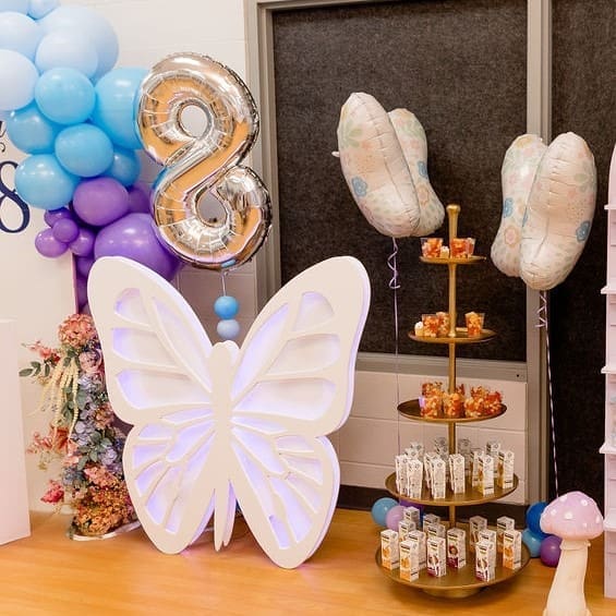 Fun Foil Balloon Number or Letter with Mini Balloon accents
